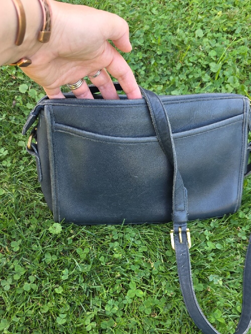 Coach Navy Leather Crossbody Bag J5C-9944 - Picture 12 of 12
